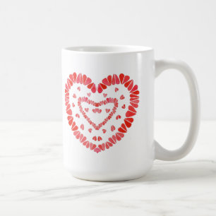 De Café CORAÇÕES DOCES Caneca Alta Branca