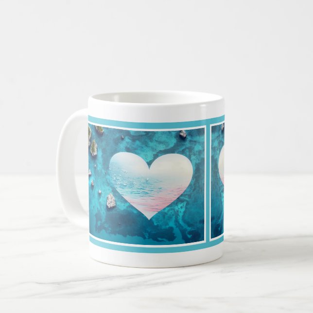 De Café Corações na Caneca Oceânica (Frente Esquerda)
