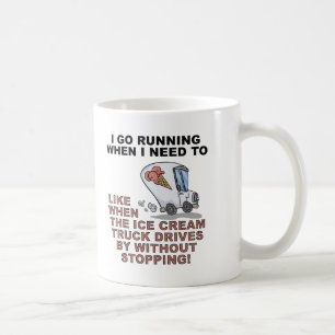 De Café Correndo Por Sorvete Caneca Divertida