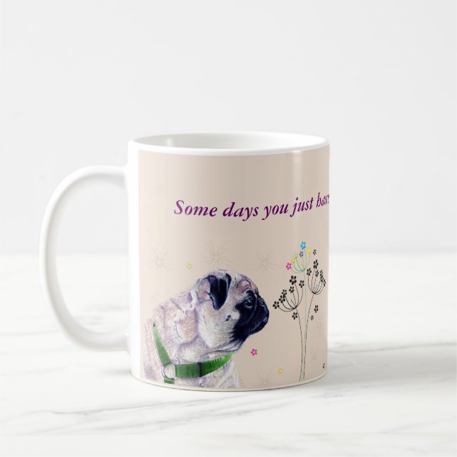 De Café Cortar caneca e flores (Esquerda)
