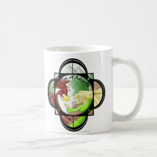 De Café Corte da caneca do logotipo dos anjos