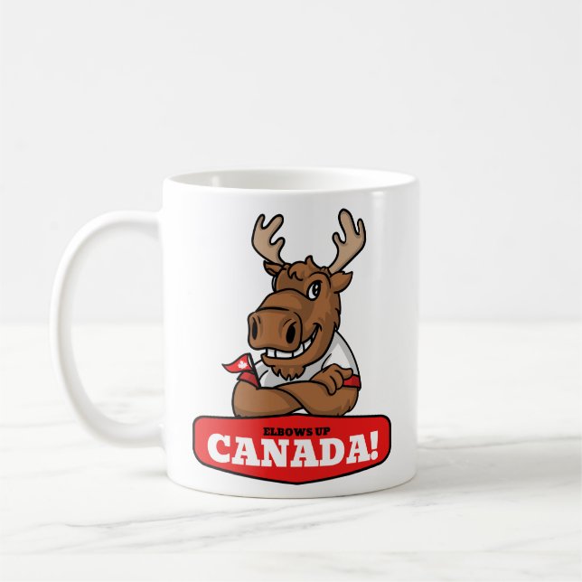 De Café Cotovelos pra Cima Canadá! Caneca com Esquilo Engr (Esquerda)