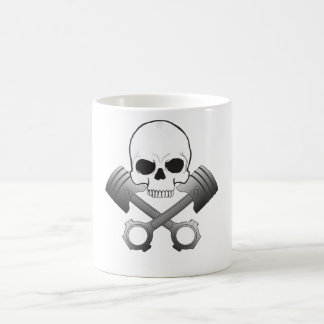 De Café Crânio & caneca dos pistões