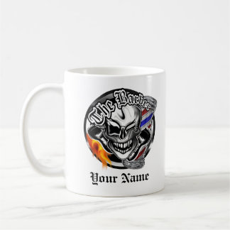De Café Crânio personalizado do barbeiro com a caneca