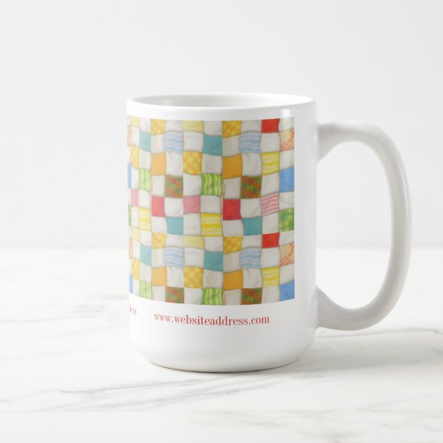 De Café CRAZY QUILT Identificação Comercial Caneca Alta Br (Direita)