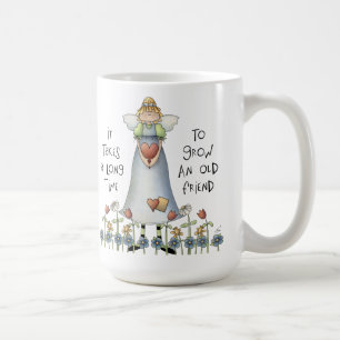 De Café Cresça uma caneca branca clássica do amigo