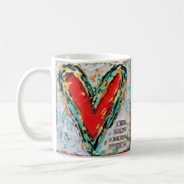 De Café Criação nova na caneca do cristo