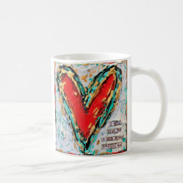 De Café Criação nova na caneca do cristo