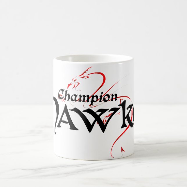 De Café DA2 - Campeão HAWKE - caneca (luz) (Centro)