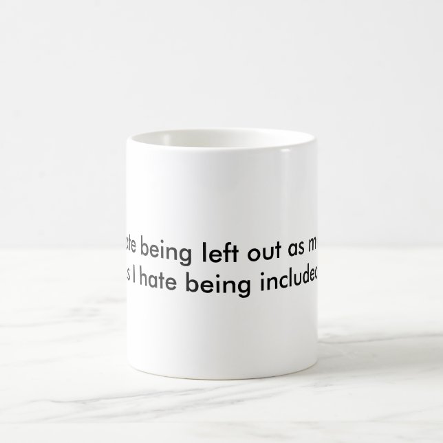 De Café Da esquerda caneca para fora (Centro)