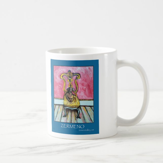 De Café "Dachshund salvado caneca do abrigo" por Zermeno (Direita)