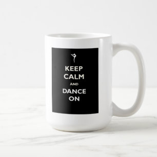 De Café Dança na caneca preta