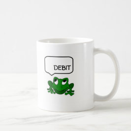 De Café Débito do sapo ou caneca do crédito