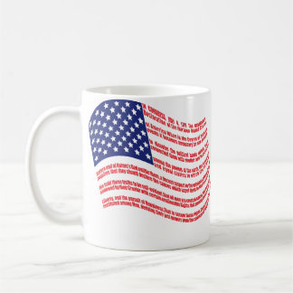 De Café Declaração da caneca da bandeira da independência
