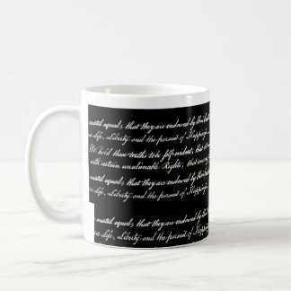 De Café Declaração da caneca do preto da independência
