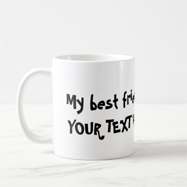 De Café Deefa Dog, meu melhor amigo é ... caneca (Esquerda)