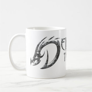 De Café Defenda a caneca do logotipo da noite
