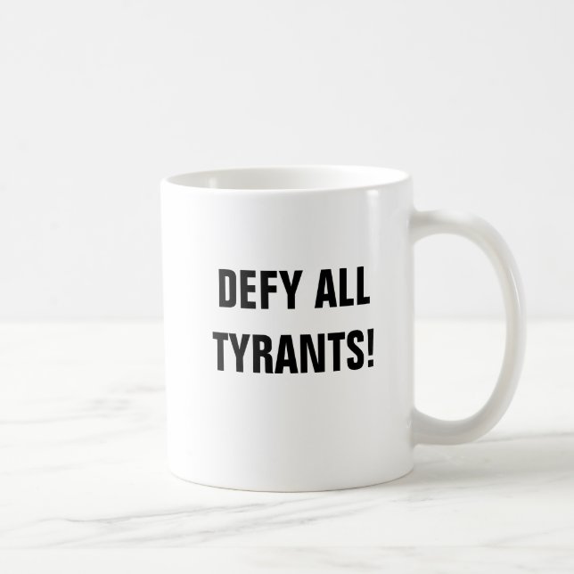 De Café DEFINA TODOS OS TIRANTES! Caneca (Direita)
