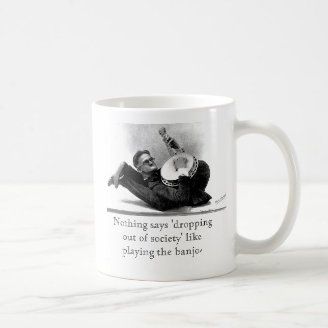 De Café "deixando cair fora caneca da sociedade" (Direita)