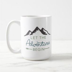 De Café Deixe a aventura começar a caneca