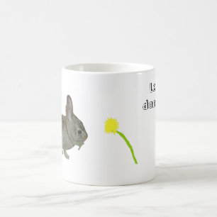 De Café "Deixe os dentes-de-leão para mim!" caneca
