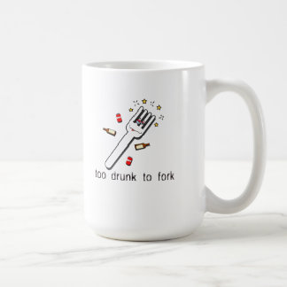 De Café Demasiado bêbedo para bifurcar-se caneca