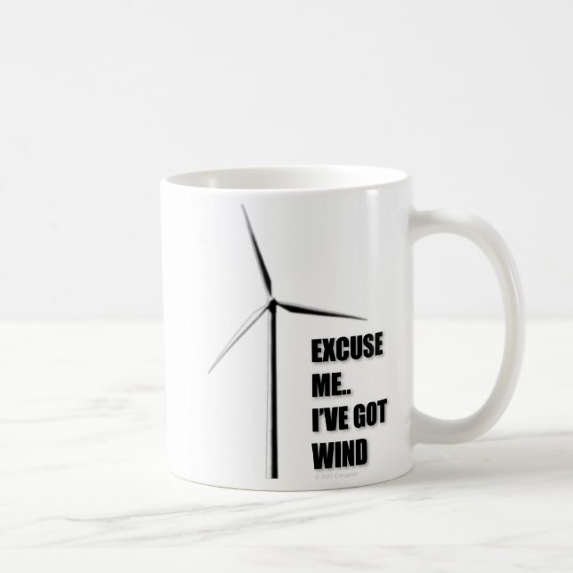 De Café Desculpe-me. I've obteve o vento - caneca (Direita)