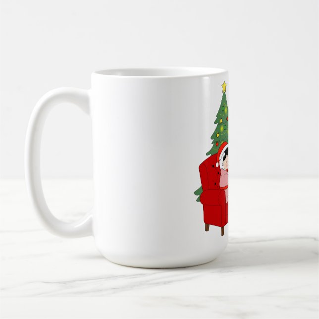 De Café Desejos Quentes Neste Natal - caneca (Esquerda)