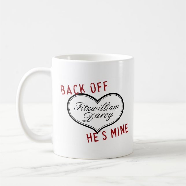 De Café Desembarace do ele é caneca do Sr. Darcy da mina (Esquerda)