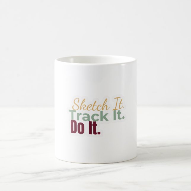 De Café Desenhe. Acompanhe. Faça. Caneca (Centro)