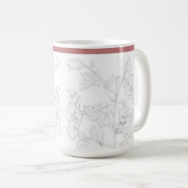 De Café Desenho Mughal em uma Caneca Clássica (15 oz)