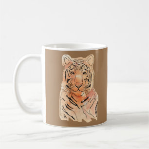 De Café Design Tiger em uma caneca
