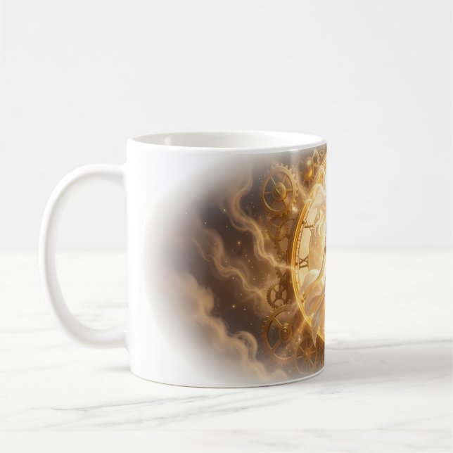 De Café Deusa do Tempo Dourado Caneca do Coração Radiante (Esquerda)