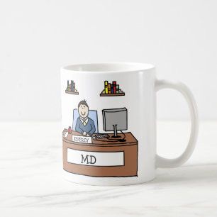 De Café DM personalizada da caneca dos desenhos animados