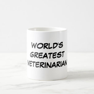 De Café Do "A grande" caneca veterinária mundo