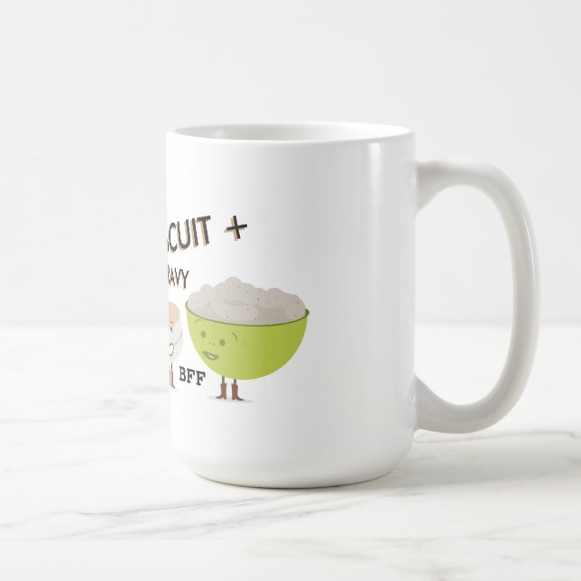 De Café Do biscoito & do molho dos melhores amigos caneca (Direita)