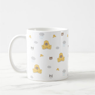 De Café Do elogio caneca do pato da poça acima - arte por