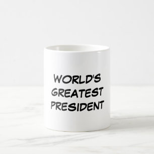 De Café Do "O grande presidente" caneca mundo
