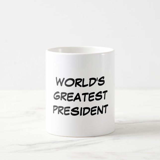 De Café Do "O grande presidente" caneca mundo (Centro)