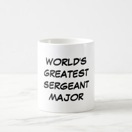 De Café Do "O grande sargento major" caneca mundo