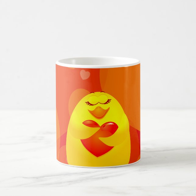 De Café Doce pintinho no amor, caneca (Centro)