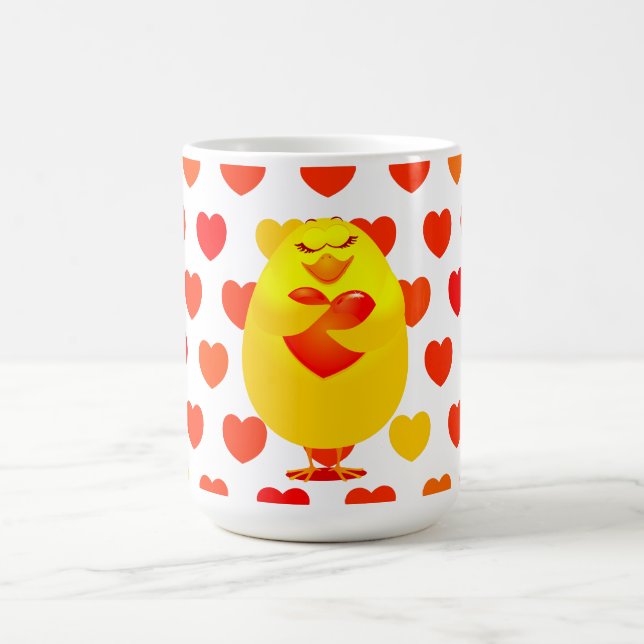 De Café Doce pintinho no amor, caneca (Centro)