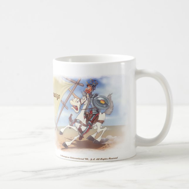 De Café DON QUIJOTE - Caneca - Taza - Cervantes (Direita)