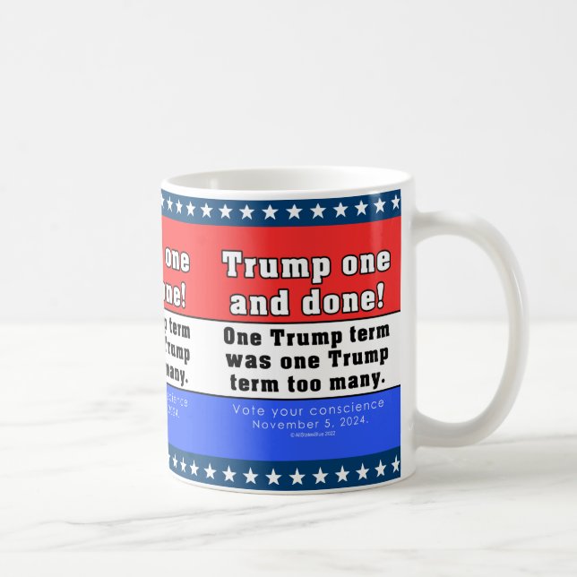 De Café Donald Trump Um E Acabou! Caneca (Direita)