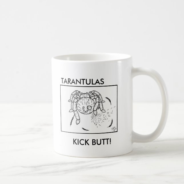 De Café DOS "BUMBUM DO PONTAPÉ TARANTULAS!" Caneca (Direita)