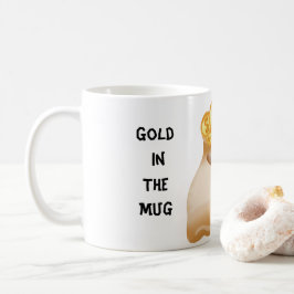De Café Dourado Na Caneca