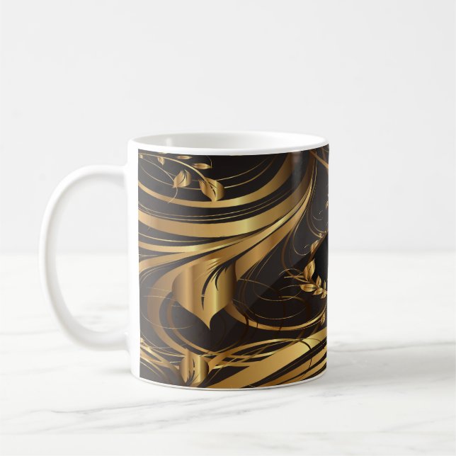 De Café Dourado padrão 1 caneca (Esquerda)