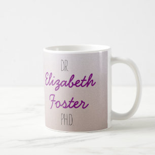 De Café Dr. (seu nome) caneca da graduação do PhD