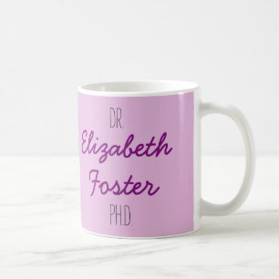 De Café Dr. (seu nome) caneca da graduação do PhD
