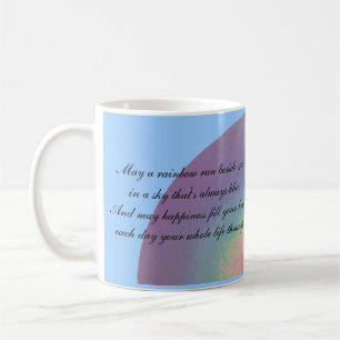 De Café Duas cotações do arco-íris - caneca